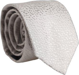 Dolce & Gabbana Silk Textured Necktie - Gray