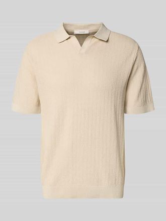 Selected Regular Fit Poloshirt aus Baumwoll-Leinen-Mix Modell MATTIS in Offwhite, Gr&ouml;&szlig;e XXL
