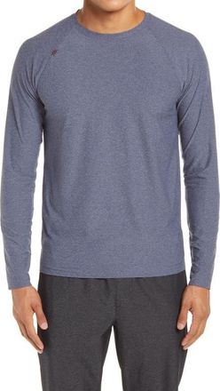 Rhone Reign Long Sleeve T-Shirt in Midnight Heather at Nordstrom, Size Xx-Large