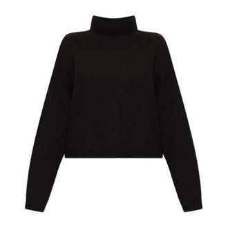 Lisa Yang Zerlina Kasjmier Coltrui - Dames - Cashmere truien - Bruin - S - Kasjmier - Truien & Vesten