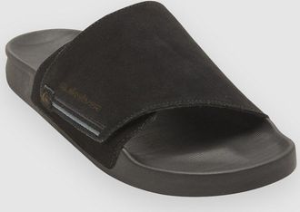 Quiksilver Rivi Suede Sandalen schwarz