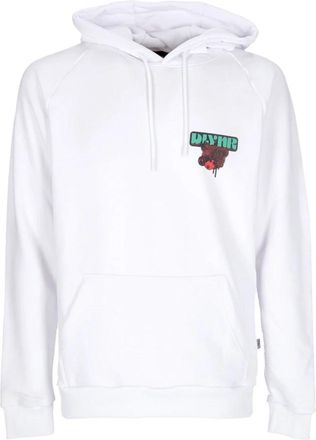 Dolly Noire Witte Lichtgewicht Hoodie met Kangoeroezak - Heren - Hoodies - Wit - L - Katoen - Hoodies & sweatvesten