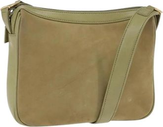 Gucci Pre-owned Suede Cross Body Bag - Dames - Vintage Schoudertas - Groen - ONE Size - Su&egrave;de - Vintage