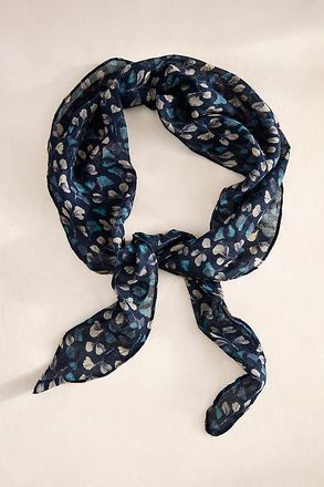 Elizabeth Gillett Ginkgo Leaves Cotton Scarf