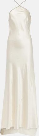 Roland Mouret Bridal embellished silk satin gown
