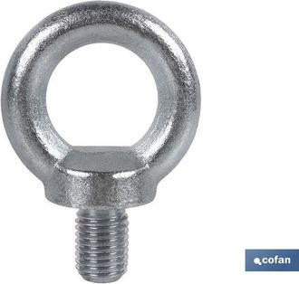 cofan Anilla Elevacion Macho Din 580 M-16 Zn Venta Unitaria, Anilla De Elevaci&oacute;n Con Capacidad De Carga De 100 A 3.500 Kg. Tornillo De C&aacute;ncamo Reforzado Ros