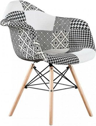 Life Interiors Life Interiors - Set of 1/2/4/6 Chrono Patchwork Eiffel Dining Chair - Single - Multicoloured - Multi