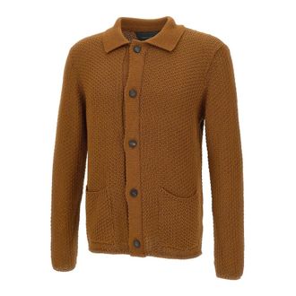 Tagliatore Cardigans, male, Brown, Size: XL Paulie Cardigan