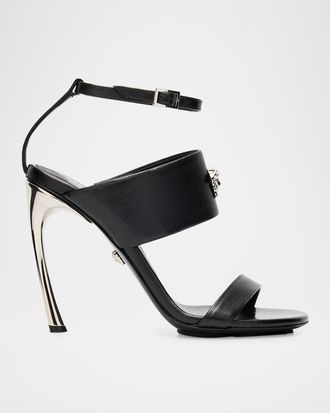 Versace Pincer La Medusa Leather Sandals