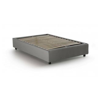Dmora Dmora - Cama De Plaza Y Media Dlammer, Cama Contenedor Con Revestimiento De Tela, 100% Made In Italy, Apertura Frontal, Adecuado Para Colch&oacute;n Cm 120x1