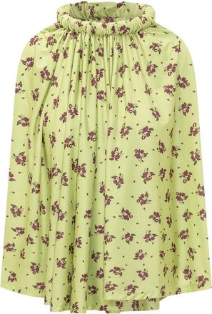 Coperni Green Floral Halter Neck Top