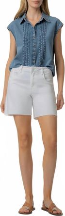 Kut from the Kloth Penelope Drop Shoulder Beaming Top In Denim