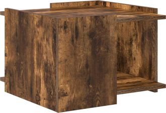 vidaXL Mesa De Caf&eacute; Roble Ahumado 50,5 X 50 X 33 Cm Vidaxl
