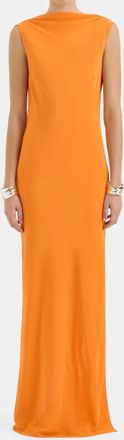 Sir. Isla Cowl Back Gown In Orange