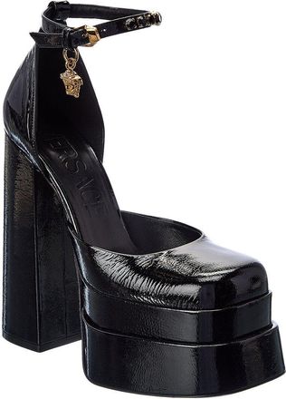 Versace Medusa Patent Platform Pump