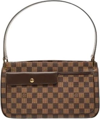 Louis Vuitton Pre-owned Aubagne Schoudertas - Dames - Vintage Schoudertas - Bruin - ONE Size - Vintage