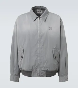 Miu Miu Cotton gabardine blouson jacket