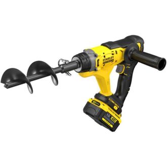 Stanley St, Sfmcga75m1, Barrena Para Tierra Inal&aacute;mbrica, Perforaci&oacute;n De Suelos Y Jardiner&iacute;a, Bater&iacute;a V20 4,0ah Incluida, Broca 76x155mm, Motor Potente, Negro 