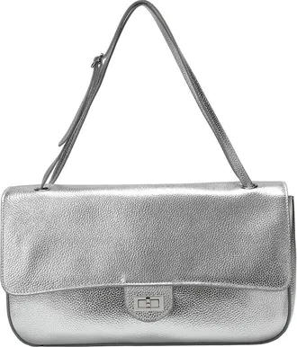 Tiffany & Fred 33Cm Leather Flap Tote