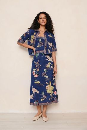 Raishma Kylie Shirt in Blue at Nordstrom, Size 18 Uk