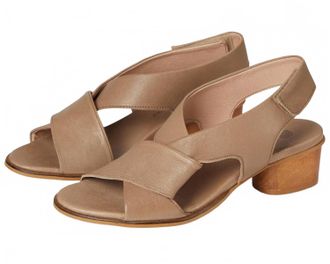 Eric Michael Womens Isla Heeled Sandal In Taupe