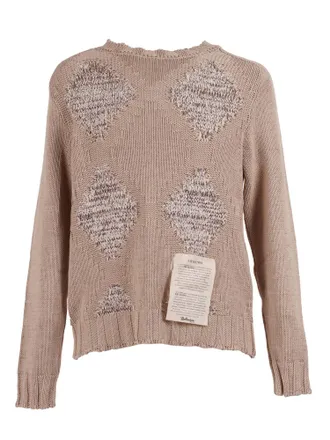 Ballantyne Diamond Pattern Textured Sweater