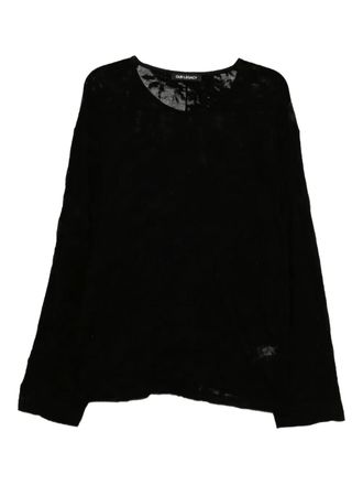 Our Legacy U-neck top - Black
