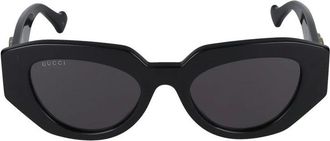 Gucci Sunglasses, female, Black, 51 MM, Black Grey Sunglasses Stylish Model