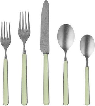 Mepra Fantasia Pewter Flatware Set - 5 Pieces in Sage at Nordstrom