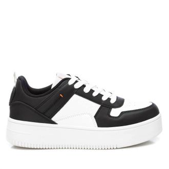 Xti Womens Lace Trainer Sneakers In Black