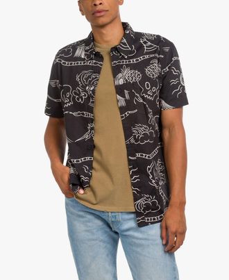 Junk Food Mens Grove Tiki Vibe Shirt