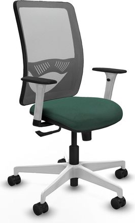 Piqueras y Crespo Silla De Oficina Piqueras Y Crespo Zulema Gris Tela Brazos Blancos