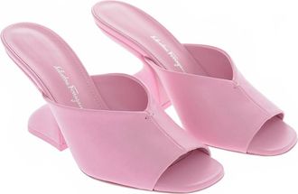 Ferragamo Womens Open Toe Mules In Pink