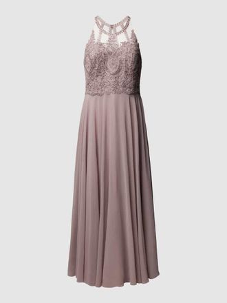 My Mascara Curves PLUS SIZE Abendkleid mit Ziersteinbesatz in Mauve, Gr&ouml;&szlig;e 46
