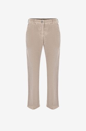 Pamela Henson Hose mit geradem Bein aus Samt Emma