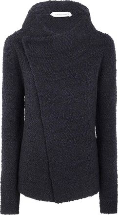 Alberta Ferretti high-neck wool jacket - Black