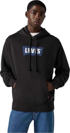 Levi's Heren Batwing Logo French Terry Hoodie (Zwart)