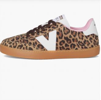 Wald Berlin Womens Leopard Suede Sneaker In Brown