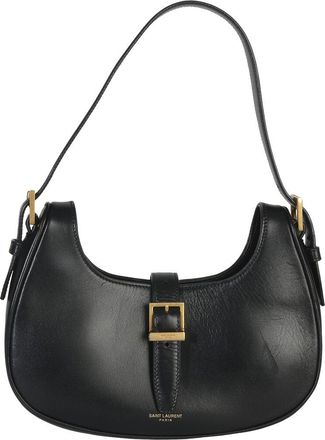 Saint Laurent Black Leather Smooth Le Fermoir Hobo (Authentic Pre-Loved)