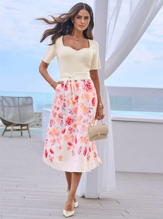 Heine Kurzarmpullover HEINE Pullover, Damen, Gr. 36, champagner, 50% Viskose, 28% Polyester, 22% Polyamid, unifarben, Pullover Kurzarmpullover