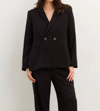 Hatch Soft Tailored Twill Blazer In Black
