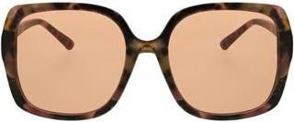 BCBGeneration 54mm Oversized Square Sunglasses in Abstract Demi at Nordstrom Rack