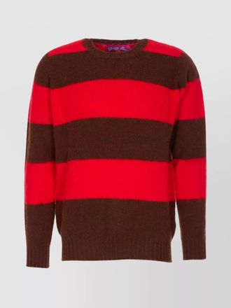 Howlin striped wool crewneck jumper