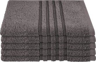 Schiesser Gästehandtücher »Milano aus 100% Baumwolle mit eleganter Bordüre in Hoch-Tief-Optik« Made in Green