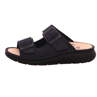 Finn Comfort Cayman-S Slipper - Heren - Schoenen - Blauw - Maat: 41 EU Leer