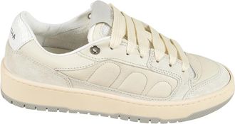 Santha Panelled Sneakers - Heren - Sneakers - Wit - 38 EU - Leer - Schoenen