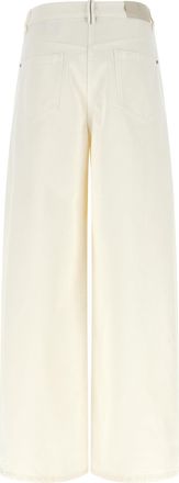 Brunello Cucinelli Womens White Cotton Relaxed Fit Jeans Clothing