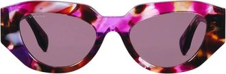 Gucci Zonnebrillen - Dames - Zonnebrillen - Paars - ONE Size - Accessoires
