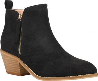 Corkys Footwear Spooktacular Suede Bootie In Black