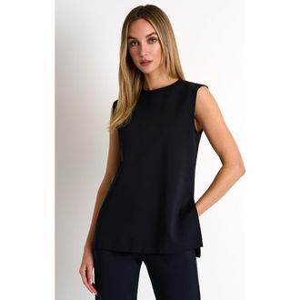 Shan Elegant Sleeveless Top in Black at Nordstrom, Size 14
